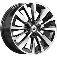 Литые диски Эрман (КС997) 6.500xR16 4x100 DIA60.1 ET41 алмаз черный для Lada Vesta Cross
