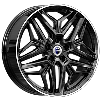 Литые диски Колумб (КС1038) 7.000xR19 5x108 DIA60.1 ET33 алмаз черный для XCITE