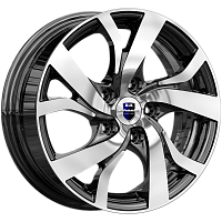 Литые диски Палермо (КС607) 6.500xR16 5x108 DIA67.1 ET43 алмаз черный для Volvo C70