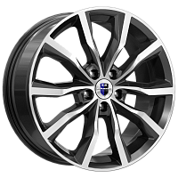 Литые диски Портер (КС906) 7.500xR18 5x108 DIA67.1 ET33 алмаз черный для JAC Js4