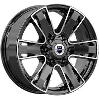 Литые диски Севенна (КС726) 7.000xR17 6x139.7 DIA100.1 ET33 алмаз черный для Nissan Navara