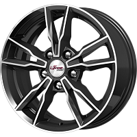 Литые диски Икигай (КС865) 6.500xR16 5x114.3 DIA67.1 ET45 Блэк Джек для Mazda 323f 2.0i V6