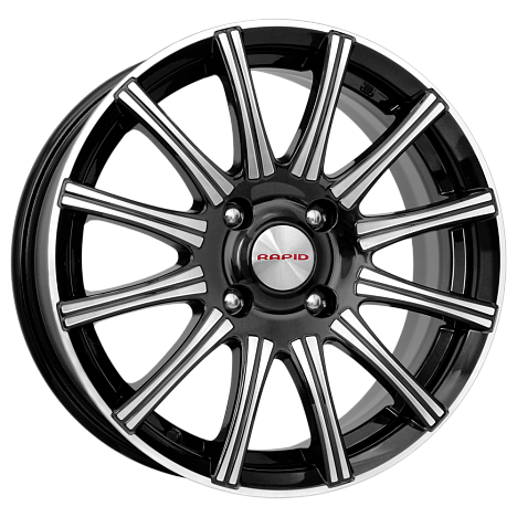 Сиеста (КС477) 5.000xR13 4x98 DIA58.5 ET38 алмаз черный Сиеста (КС477) 5.000xR13 4x98 DIA58.5 ET38 алмаз черный