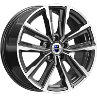 Литые диски Лацио (КС964) 7.500xR17 5x108 DIA67.1 ET45 алмаз черный для Citroen Grand C4 Picasso