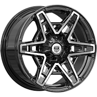 Литые диски Блэкберн (КС1129) 8.000xR17 6x139.7 DIA67.1 ET36 алмаз черный для Mitsubishi Pajero