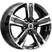 Литые диски Оклахома (КС998) 6.500xR16 5x114.3 DIA67.1 ET43 алмаз черный для Mitsubishi Airtrek