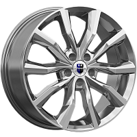 Литые диски Портер (КС906) 7.500xR18 5x108 DIA67.1 ET45 дарк платинум для Citroen Grand C4 Picasso