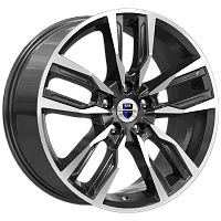 Литые диски Борэй (КС901) 8.000xR18 5x114.3 DIA67.1 ET45 алмаз черный для KIA Sorento