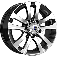 Литые диски Сахара-Patriot (КС1056) 7.000xR18 5x139.7 DIA108.5 ET35 алмаз черный для УАЗ Патриот