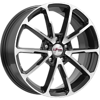 Литые диски Skibidi (КС909) 6.500xR17 5x114.3 DIA67.1 ET45 Блэк Джек для Livan S6 Pro