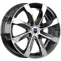 Литые диски Джемини-оригинал (КС617) (КС617) 6.000xR15 4x100 DIA54.1 ET48 алмаз черный для KIA Rio