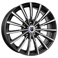 Литые диски Акцент (КС562) 7.000xR17 5x114.3 DIA66.1 ET45 алмаз черный для Nissan Teana