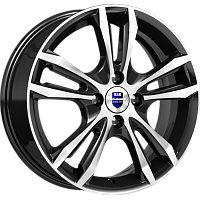 Литые диски Samara-оригинал (КС866) (КС866) 6.000xR16 4x100 DIA60.1 ET37 алмаз черный SK для Nissan