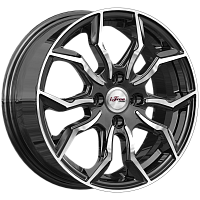 Литые диски Бохо (КС1037) 6.000xR15 4x100 DIA54.1 ET42 Блэк Джек для Mazda Mx-3