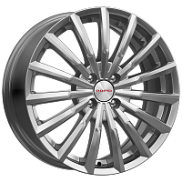 Литые диски Акцент (КС641) 5.500xR14 4x100 DIA56.6 ET45 дарк платинум для ZAZ Vida