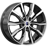 Литые диски Портер (КС906) 7.500xR18 5x108 DIA67.1 ET45 алмаз черный для Citroen C4 Grand Spacetourer Литые диски Портер (КС906) 7.500xR18 5x108 DIA67.1 ET45 алмаз черный для Citroen C4 Grand Spacetourer