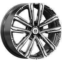 Литые диски Аламер (КС1216) 7.500xR18 5x114.3 DIA60.1 ET45 алмаз черный для Belgee X70