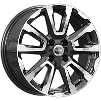 Литые диски КС1026 (16_Vesta Cross) (КС1026) 6.500xR16 4x100 DIA60.1 ET43 алмаз черный для Renault Twingo