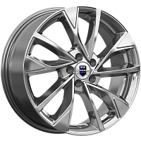 Литые диски Роквуд (КС900) 7.000xR17 5x110 DIA65.1 ET38 дарк платинум для Opel Astra Opc