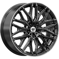 Литые диски Клермон (КС1156) 8.000xR19 5x114.3 DIA64.1 ET45 черный бриллиант для Honda Hr-V