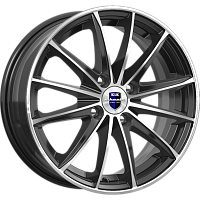 Литые диски Пойнт Бланк (КС884) 6.000xR15 4x100 DIA67.1 ET35 алмаз черный SK для SEAT Arosa