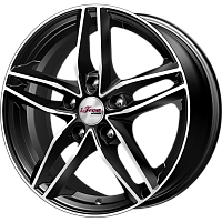 Литые диски Moskva (КС689) 6.500xR16 5x114.3 DIA66.1 ET40 Блэк Джек для Nissan X-Trail