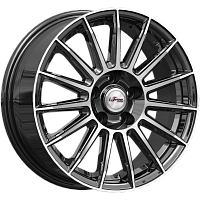 Литые диски Азур (КС1052) 6.500xR16 5x114.3 DIA67.1 ET45 Блэк Джек для Nissan