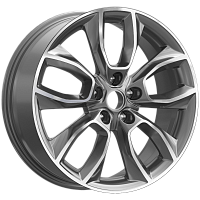 Литые диски КР001 (18_Karoq) (КР001) 7.000xR18 5x112 DIA57.1 ET45 Diamond gloss graphite для Volkswagen T-Roc