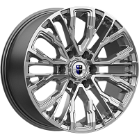 Литые диски Кортес (КС1102) 8.500xR19 6x139.7 DIA106.1 ET25 дарк платинум для Toyota Hilux