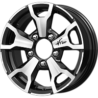 Литые диски Тайган (КС872) 6.000xR16 5x139.7 DIA98.1 ET40 Блэк Джек для Chevrolet Niva
