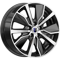 Литые диски Гамбит (КС961) 6.500xR16 5x114.3 DIA67.1 ET44 алмаз черный Литые диски Гамбит (КС961) 6.500xR16 5x114.3 DIA67.1 ET44 алмаз черный